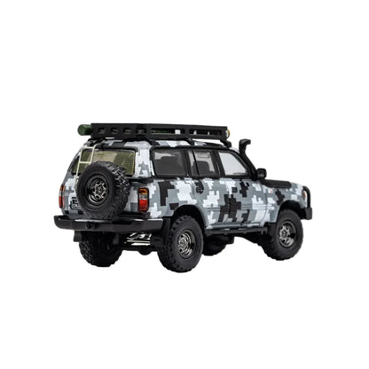 GCD Toyota Land Cruiser LC80 Modified Version Grey 1:64 Scale Diecast Model