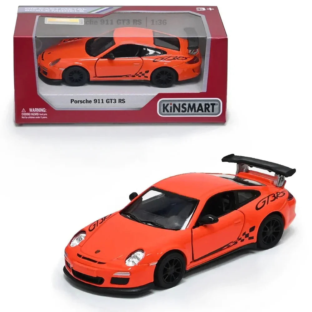 Kinsmart Porsche 911 GT3 RS 2010 1:36 Scale Diecast Model (Orange)