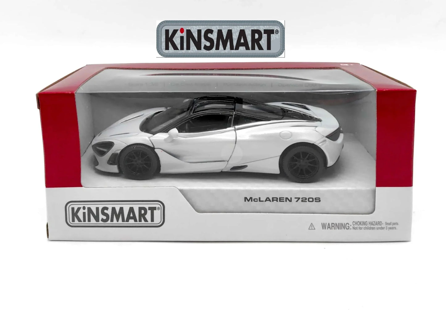 Kinsmart McLaren 720S 1:36 Scale Diecast Model (White)