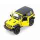 Jeep Wrangler (Hard Top) 2018, 1:36 Scale (Yellow) collectible diecast model at Poketwheels