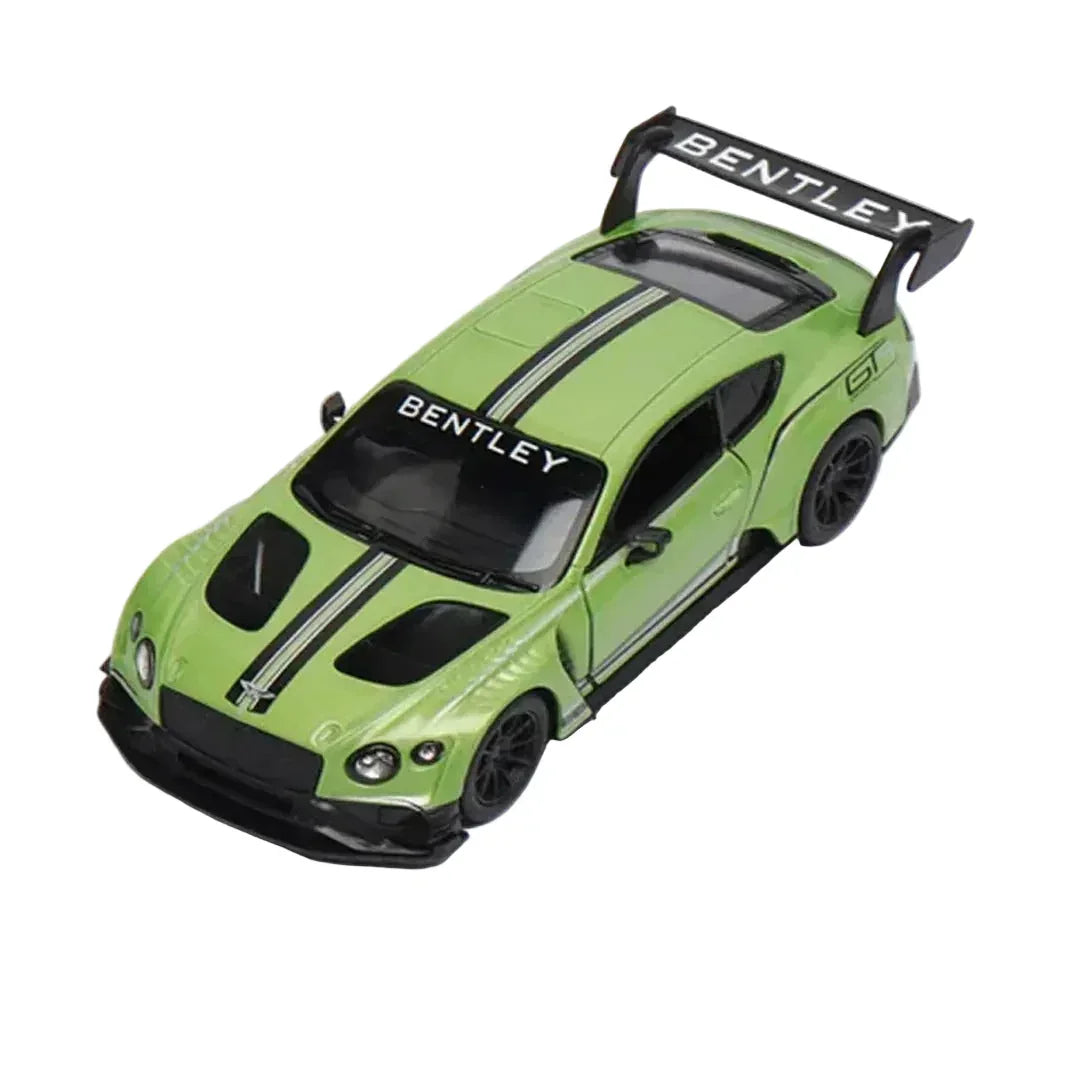 Bentley Continental GT3, 1:36 Scale (Green) collectible diecast model at Poketwheels