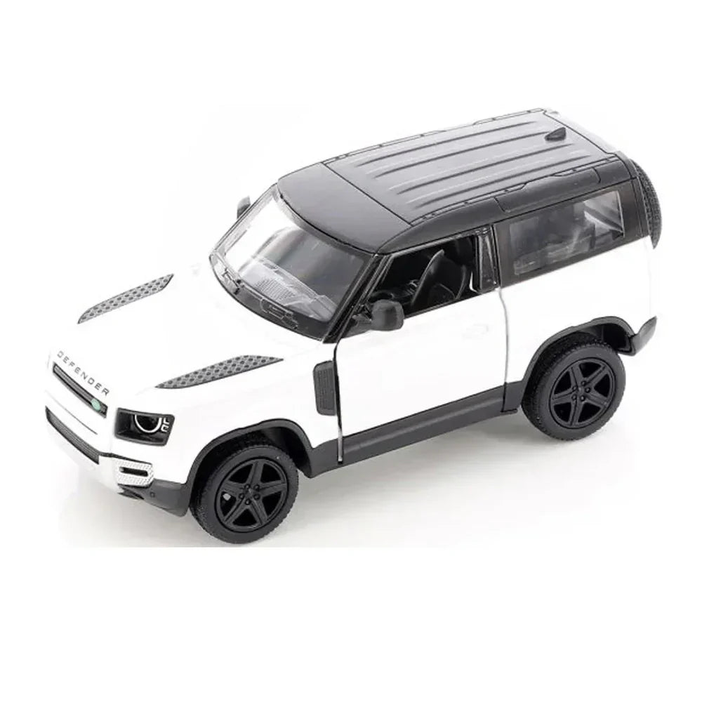 Kinsmart Land Rover Defender 90 1:36 Scale Diecast Model (White)