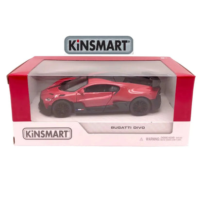 Kinsmart Bugatti Divo 1:36 Scale Diecast Model (Red)