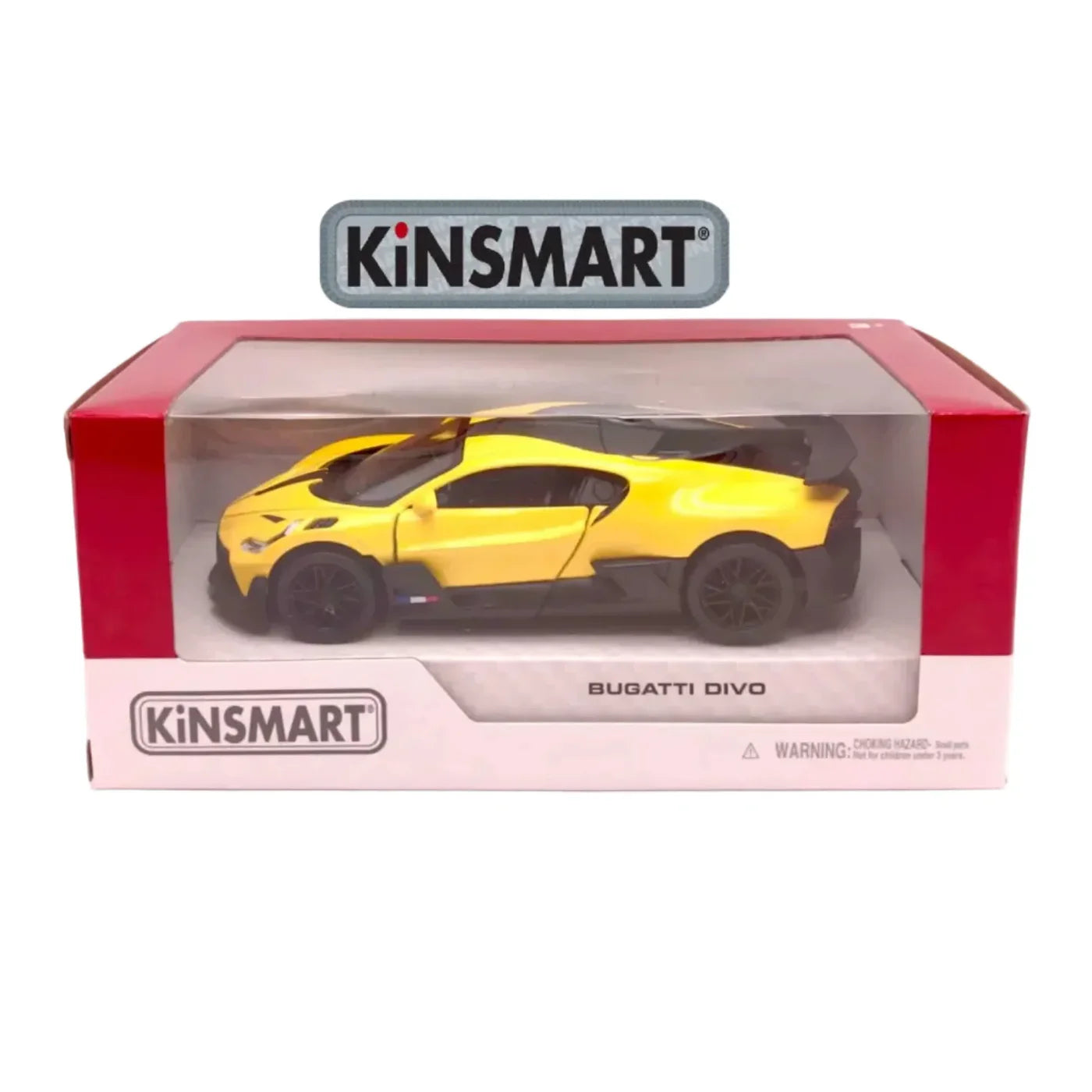 Kinsmart Bugatti Divo 1:36 Scale Diecast Model (Yellow)