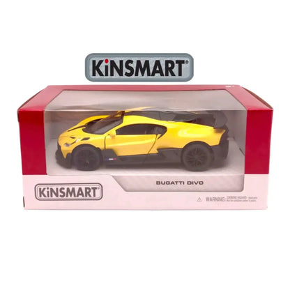 Kinsmart Bugatti Divo 1:36 Scale Diecast Model (Yellow)