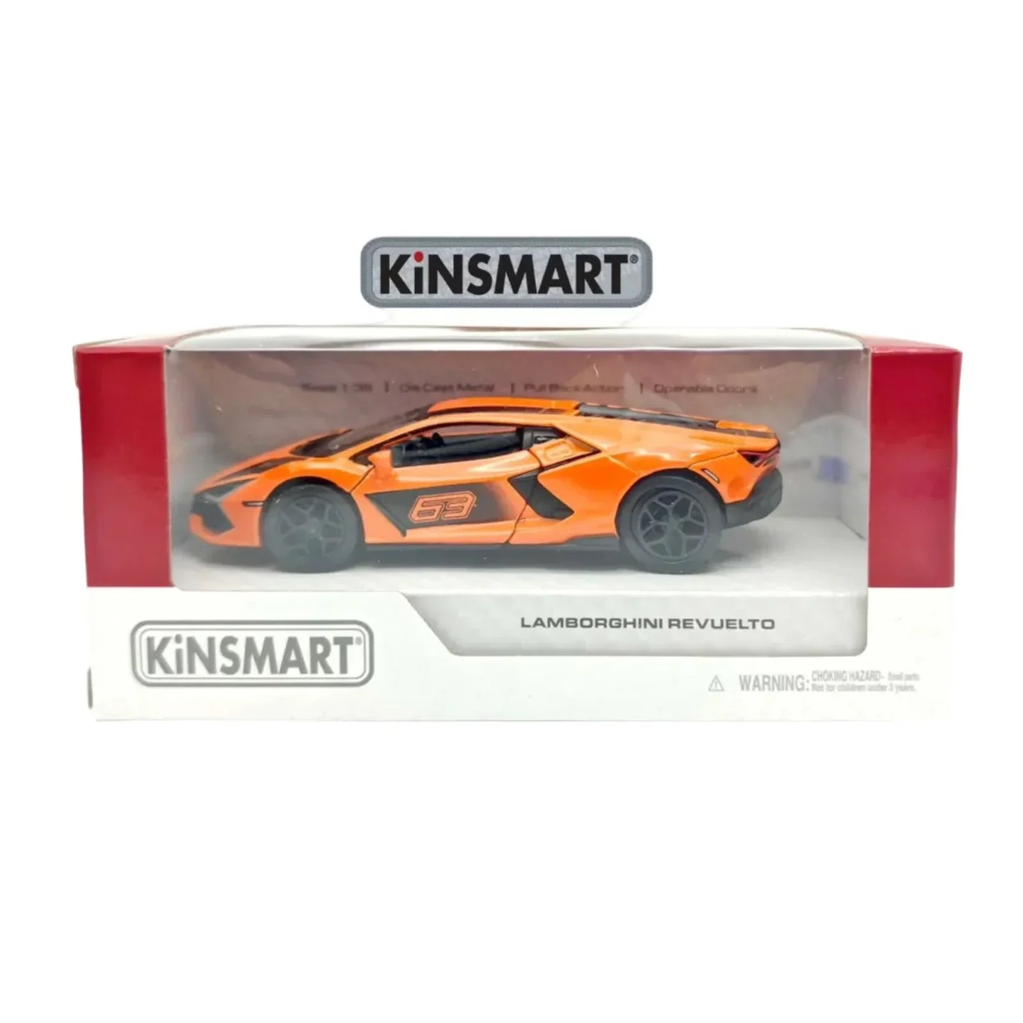 Kinsmart Lamborghini Revuelto Livery Edition 1:36 Scale Diecast Model (Orange)