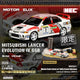 HEC 2026 Motor Helix Mitsubishi Lancer Evolution IV GSR Monte Carlo Rally Diorama 1:64 Scale Diecast Model