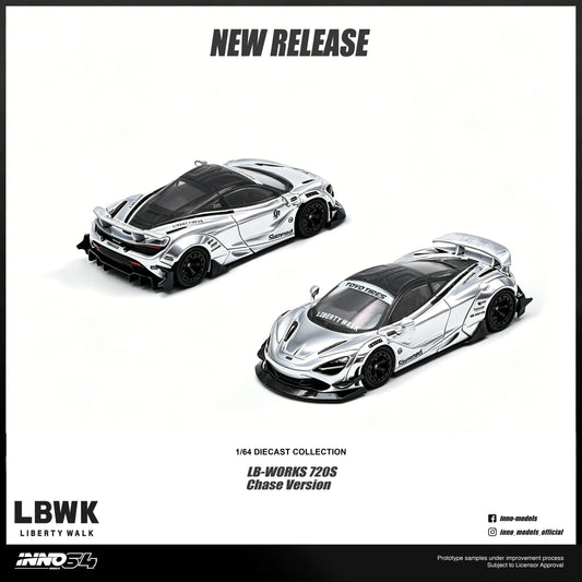 *PRE-ORDER* " Liberty Walk 720S (Chance of Chase Car) 1/6", 1:64 Scale collectible diecast model at Poketwheels