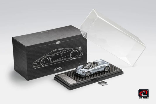 HEC 2026 LCD Pagani Huayra Roadster Ice Blue 1:64 Scale Diecast Model