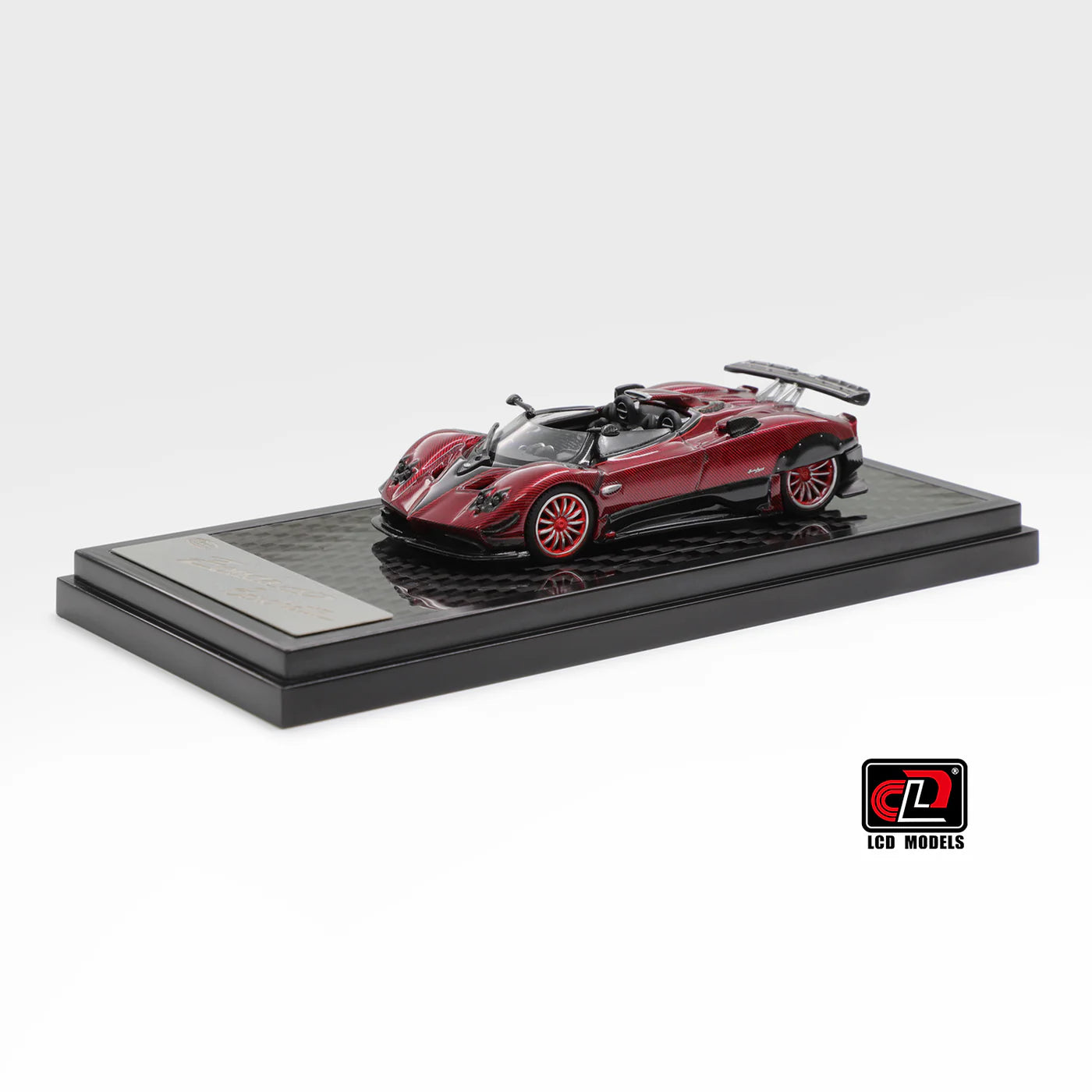 LCD Pagani Zonda HP Carbon Red 1:64 Scale Diecast Model