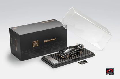 LCD Lamborghini Huracán STO HEC 2026 Edition 1:64 Scale Diecast Model – Black & Gold