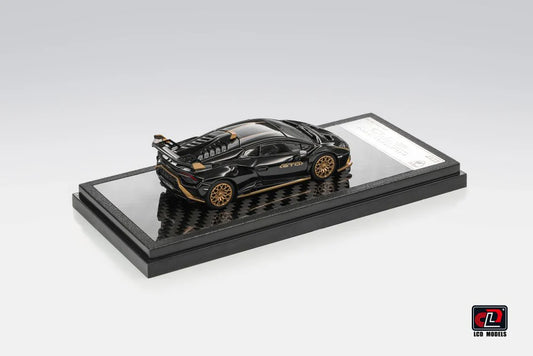 LCD Lamborghini Huracán STO HEC 2026 Edition 1:64 Scale Diecast Model – Black & Gold