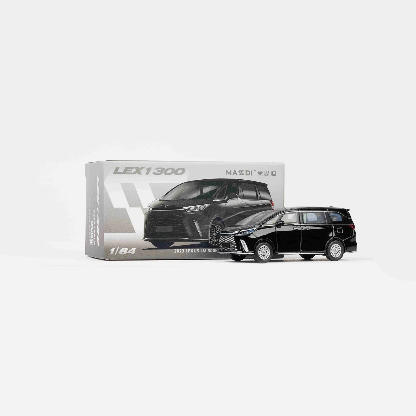 Premium scale diecast model car  – Lexus Lm 500h 2023, 1:64 Scale (Black) Collectible
