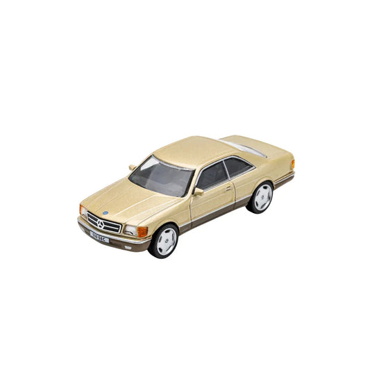 Mercedes-Benz 500SEC, 1:64 Scale (Gold) collectible diecast model at Poketwheels