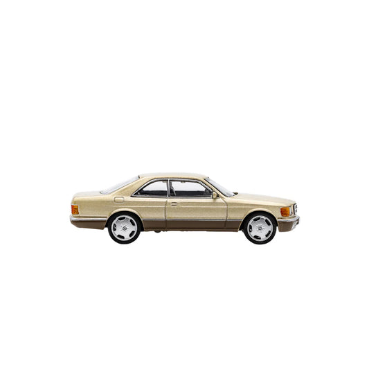 PRE-ORDER DCT Mercedes-Benz 500SEC Gold 1:64 Scale Diecast Model