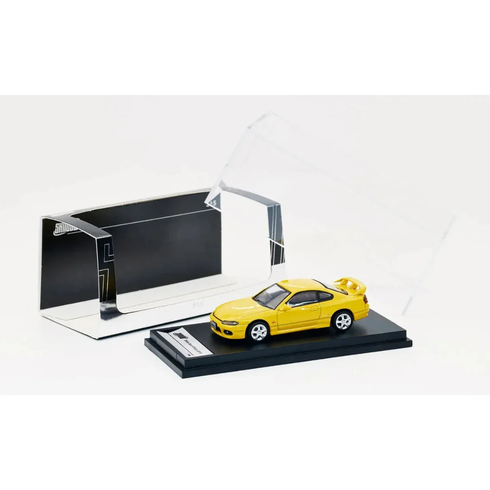 SHADOW Nissan Silvia S15 Yellow 1:64 Scale Diecast Model (Pre-Order)