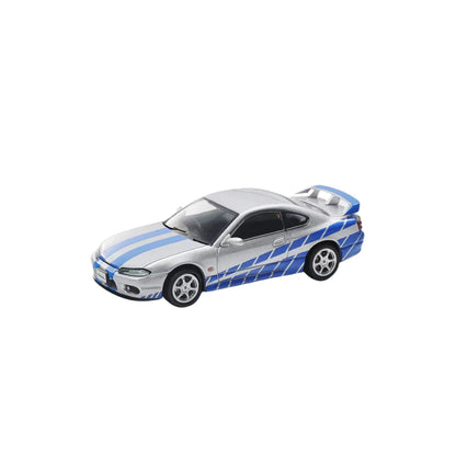 PRE-ORDER SHADOW Nissan Silvia S15 Livery Silver Blue 1:64 Scale Diecast Model