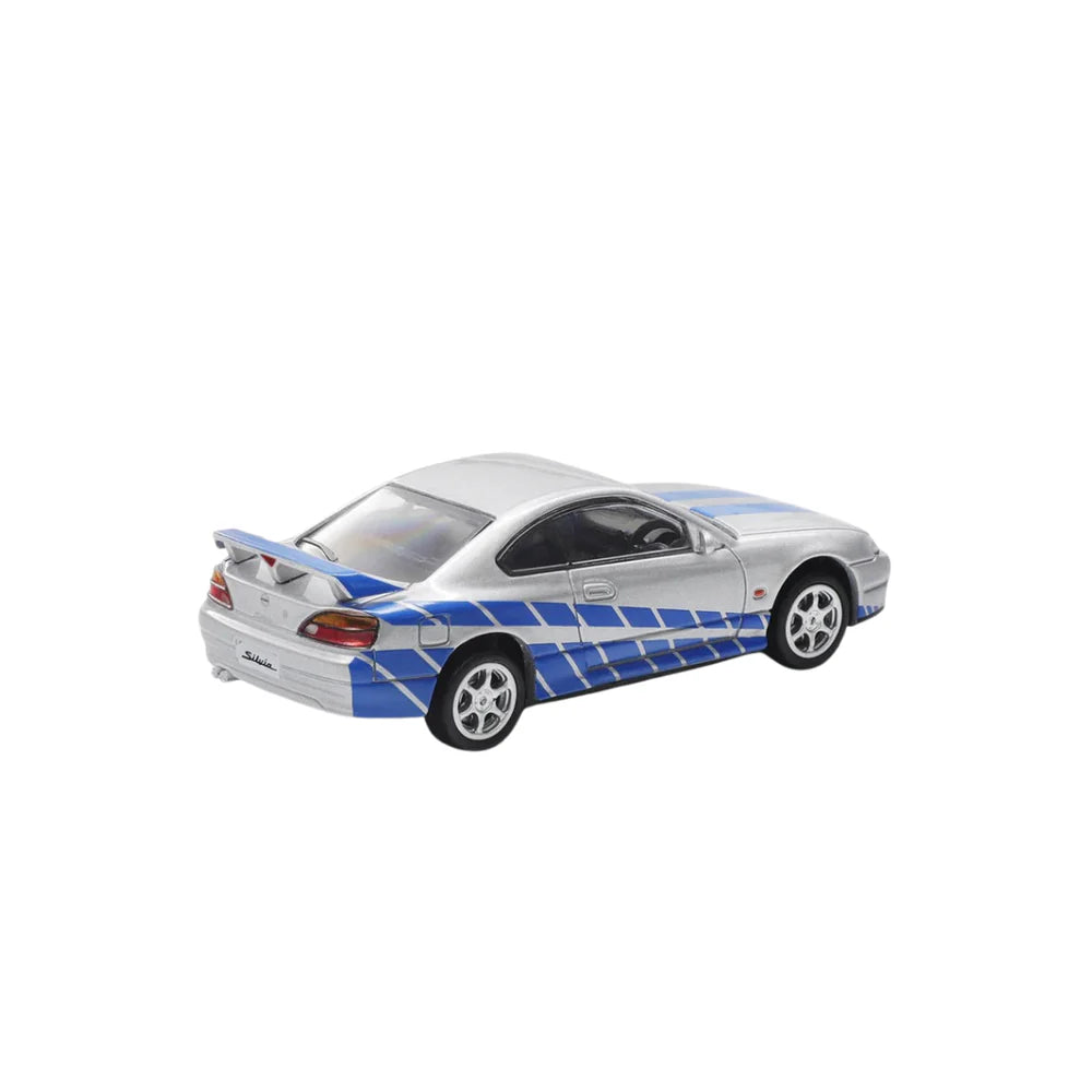 PRE-ORDER SHADOW Nissan Silvia S15 Livery Silver Blue 1:64 Scale Diecast Model