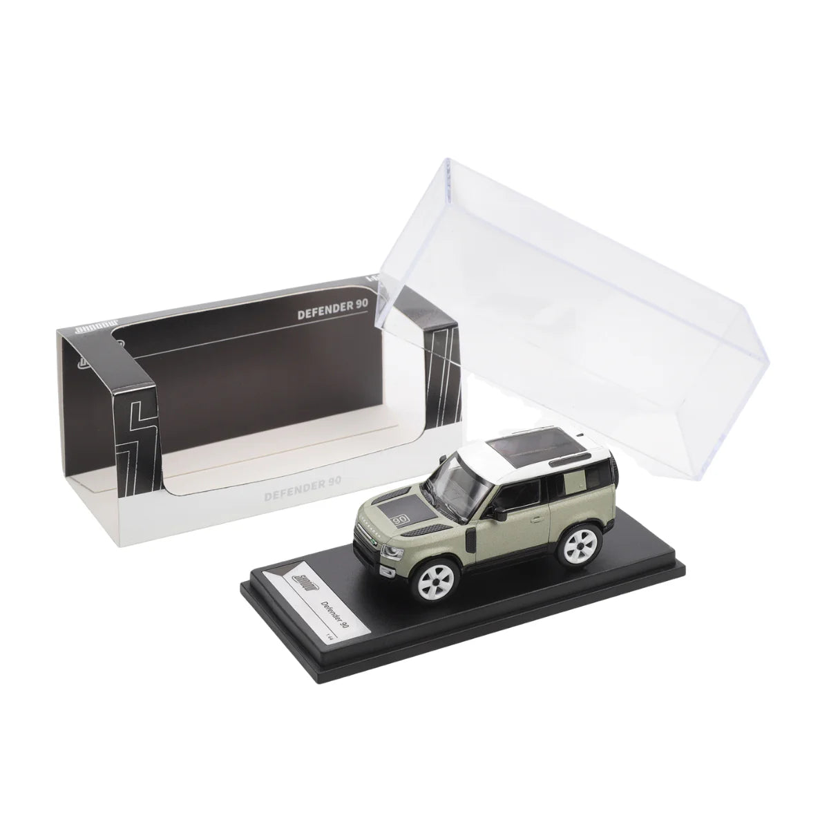 PRE-ORDER SHADOW Land Rover Defender 90 Green 1:64 Scale Diecast Model