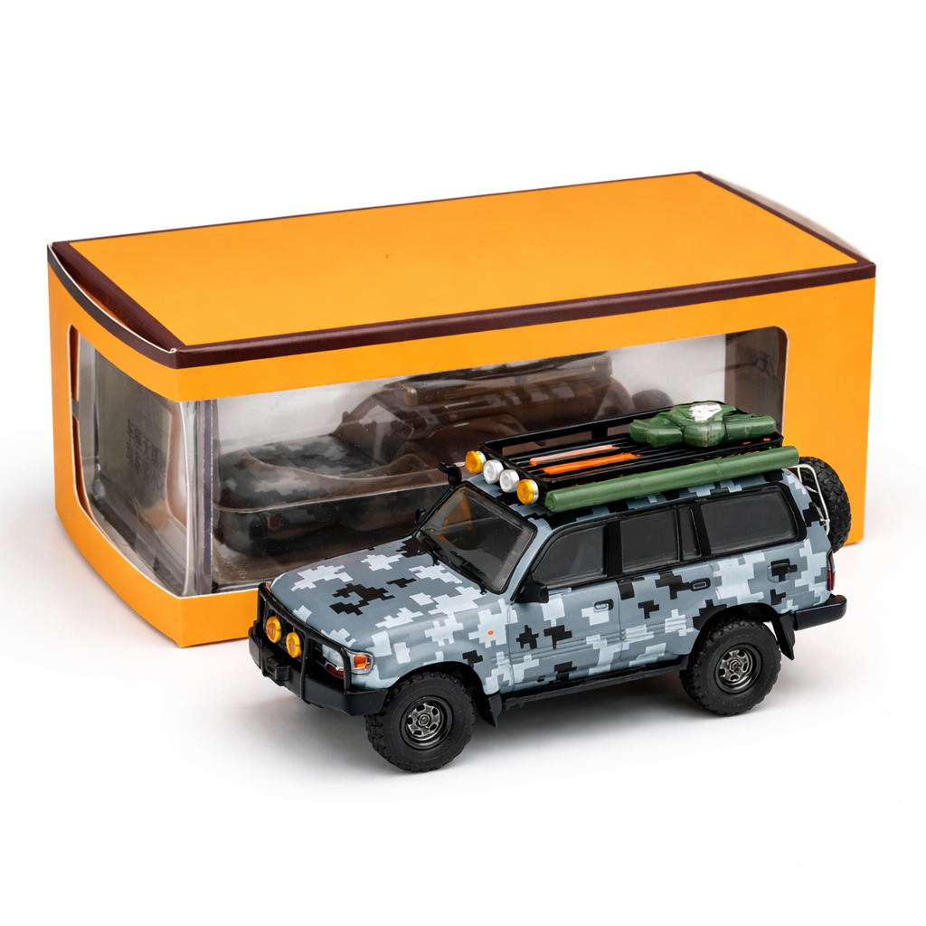 Toyota Land Cruiser LC80 Modified Version 1:64 Scale Diecast Collectible