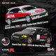 PRE-ORDER MOTOR HELIX Honda Civic TYPE R (EK9) Customized Motul Livery Magnetic Engine Hood-Removable, 1:64 Scale (White)
