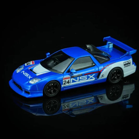 *PRE-ORDER* Honda NSX-R Custom GT Look Racing Livery, 1:64 Scale (Blue & White) collectible diecast model at Poketwheels