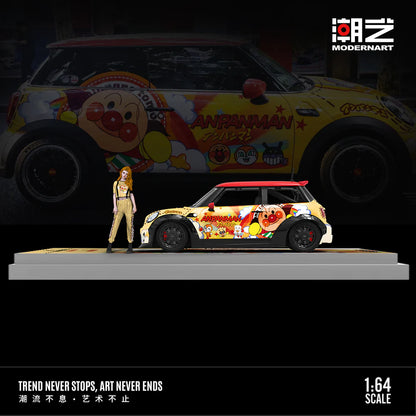 PRE-ORDER Time Micro MD BMW MINI Anpanman Doll Gift Box Edition 1:64 Scale Diecast Model
