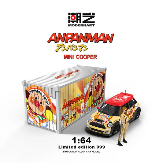PRE-ORDER Time Micro MD BMW MINI Anpanman Container Set 1:64 Scale Diecast Model