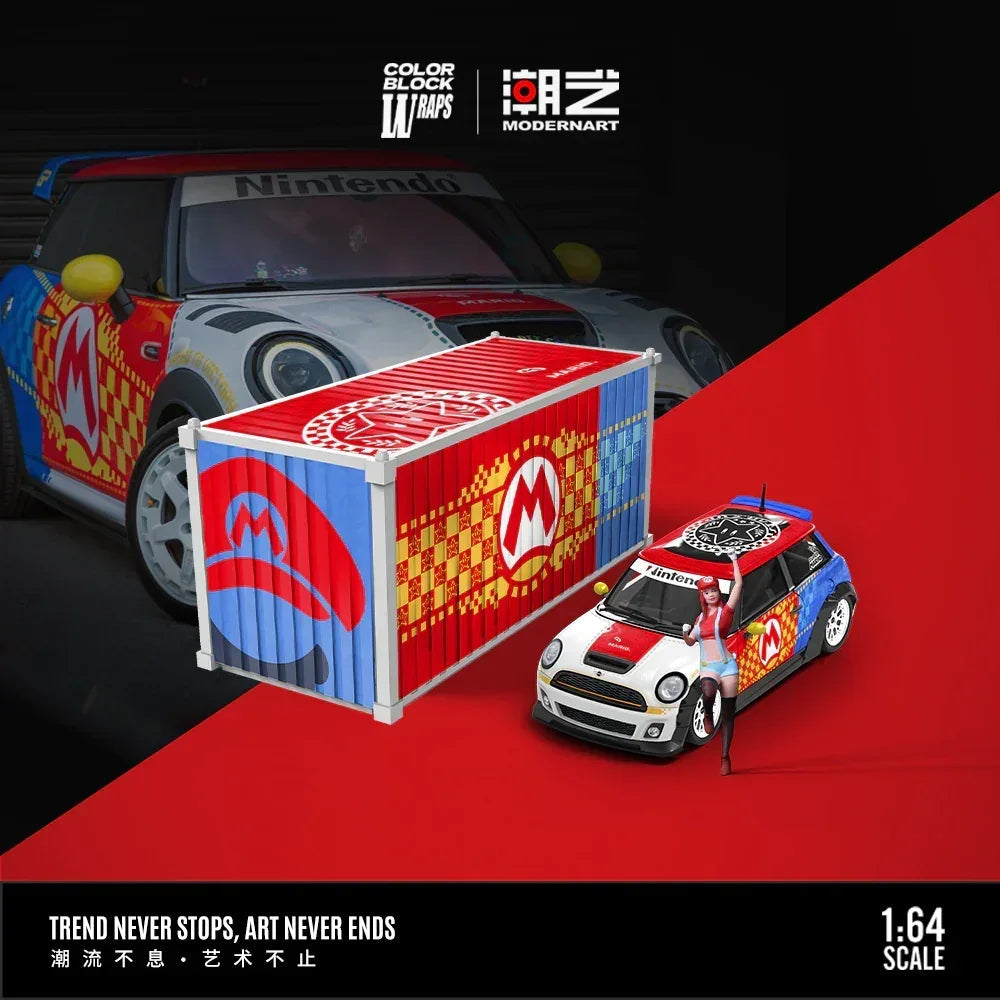 MD MINI-Mario-Container Set, 1:64 Scale collectible diecast model at Poketwheels