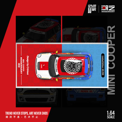 PRE-ORDER Time Micro MD BMW MINI Mario Regular Edition 1:64 Scale Diecast Model