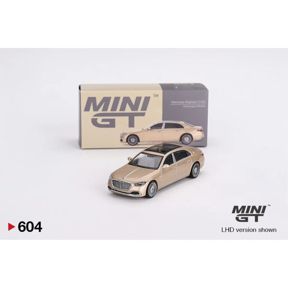 Mercedes-Maybach S680 Champagne Metallic, 1:64 Scale collectible diecast model at Poketwheels