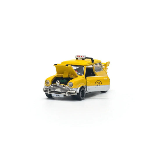 Mini Cooper Heavy-Duty Guangzhou Taxi, 1:110 Scale collectible diecast model at Poketwheels