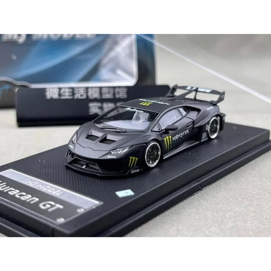 Lamborghini LBWK Huracan GT, 1:64 Scale (Black) collectible diecast model at Poketwheels