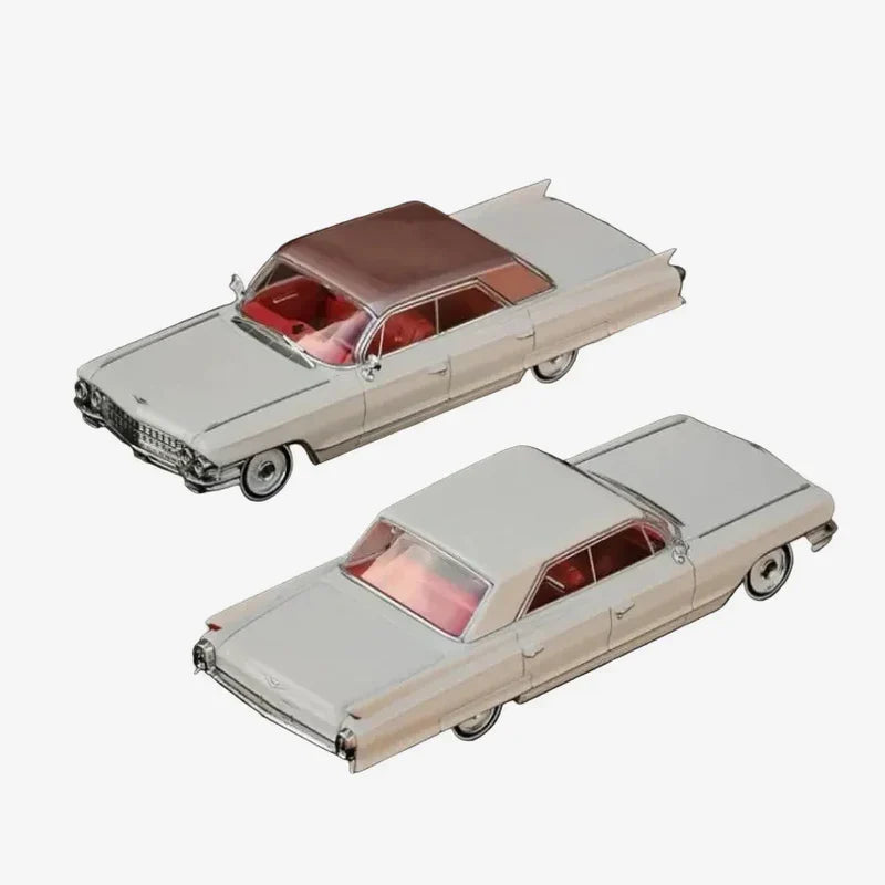MK Miniatures Cadillac DeVille 1962 Ivory Roof Limited Edition Ivory 1:64 Scale Diecast Model
