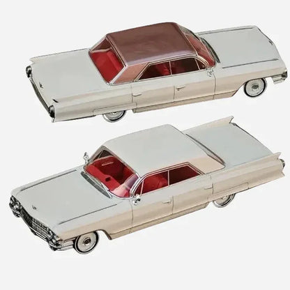 MK Miniatures Cadillac DeVille 1962 Ivory Roof Limited Edition Ivory 1:64 Scale Diecast Model