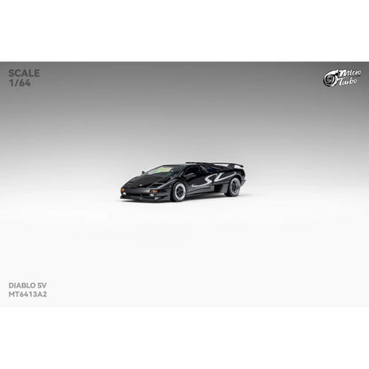 PRE-ORDER Works Model Custom Lamborghini Diablo SV, 1:64 Scale (Metallic Black)