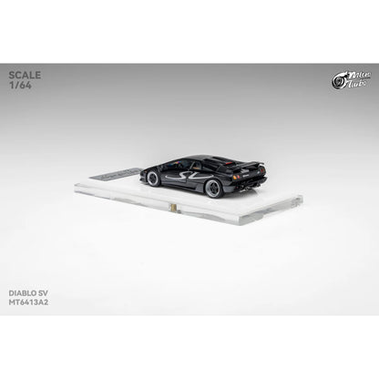 PRE-ORDER Works Model Custom Lamborghini Diablo SV, 1:64 Scale (Metallic Black)