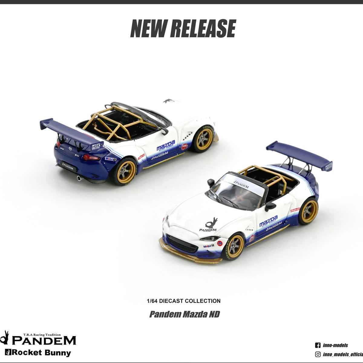 *PRE-ORDER* Mazda MX-5 (ND) Miata " Pandem Rocket Bunny" V1.0, 1:64 Scale collectible diecast model at Poketwheels