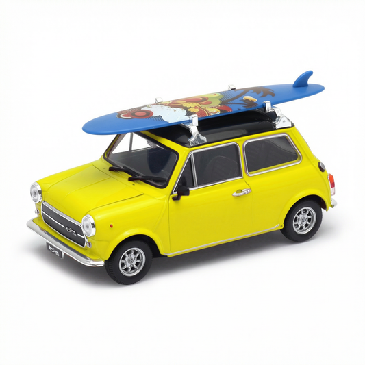 Mini Cooper 1300 (with Surfboard), 1:24 Scale