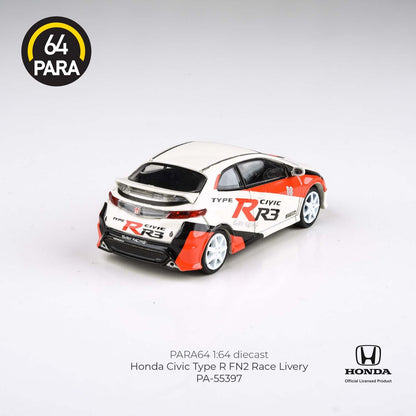Honda Civic Type R FN2 Race Livery 2007 1:64 Scale Diecast Collectible