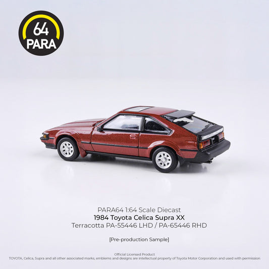 Toyota Celica Supra XX 1984 Terracotta Variant 1:64 Scale Diecast Collectible