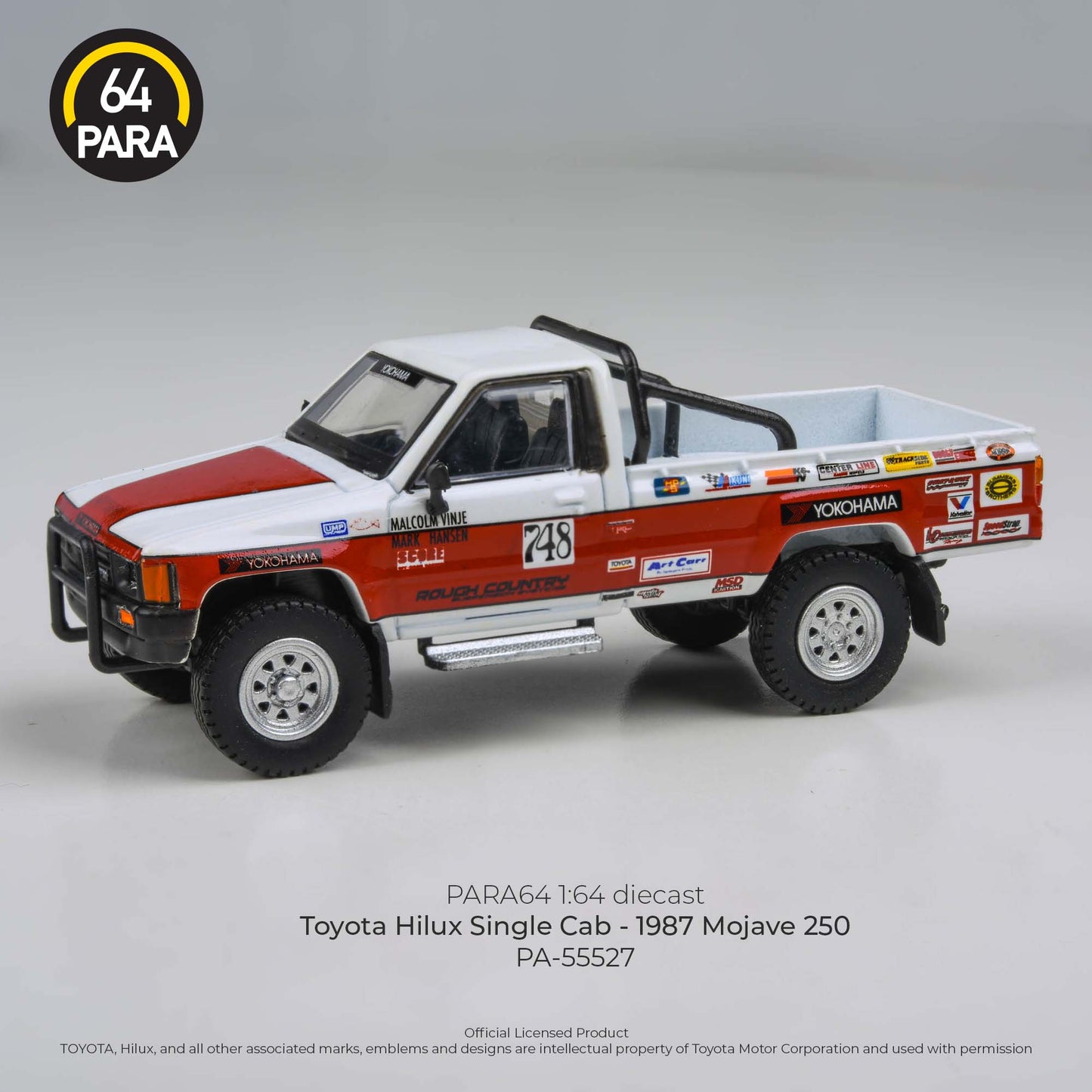 Toyota Hilux Single Cab Mojave 250 1987 1:64 Scale Diecast Collectible