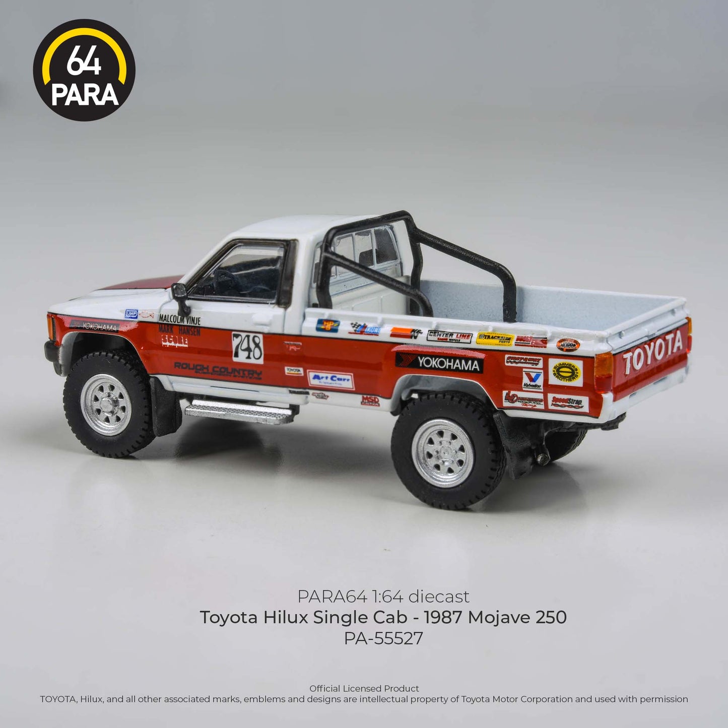 Toyota Hilux Single Cab Mojave 250 1987 1:64 Scale Diecast Collectible