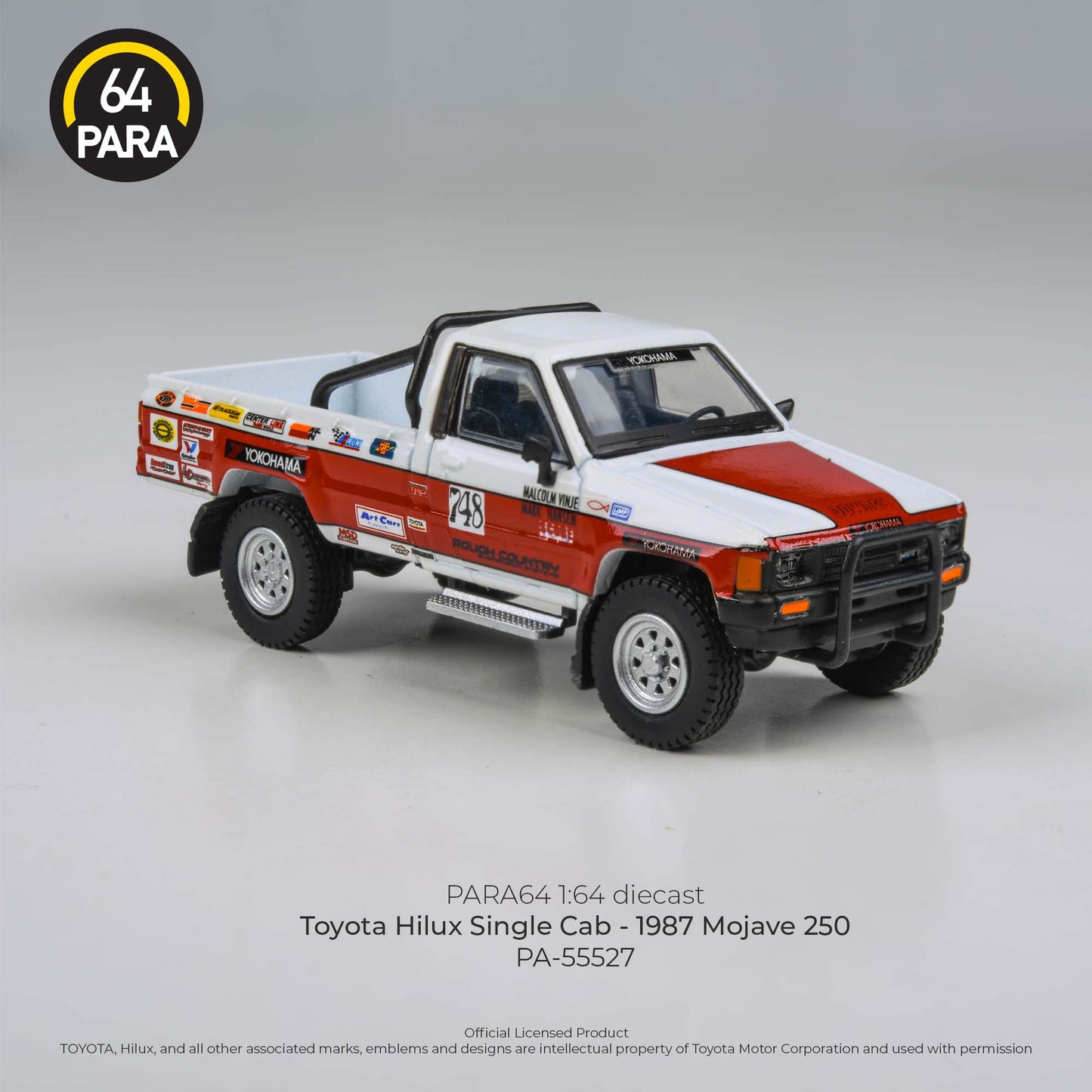 Toyota Hilux Single Cab Mojave 250 1987 1:64 Scale Diecast Collectible