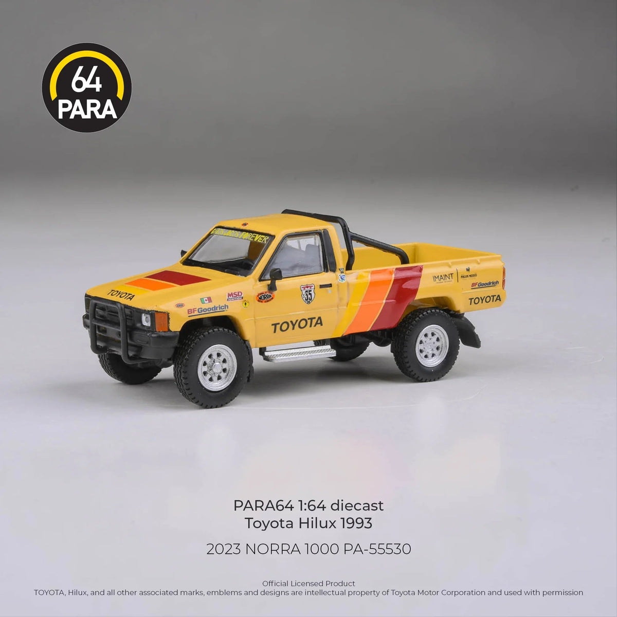 *PRE-ORDER* Toyota Hilux 2023 NORRA 1000, 1:64 Scale collectible diecast model at Poketwheels