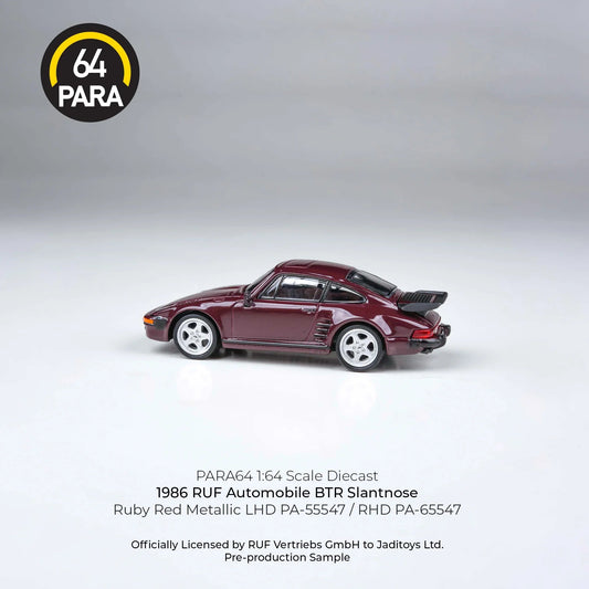 Premium scale diecast model car  – RUF Automobile BTR Slantnose 1986, 1:64 Scale (Marron) Collectible