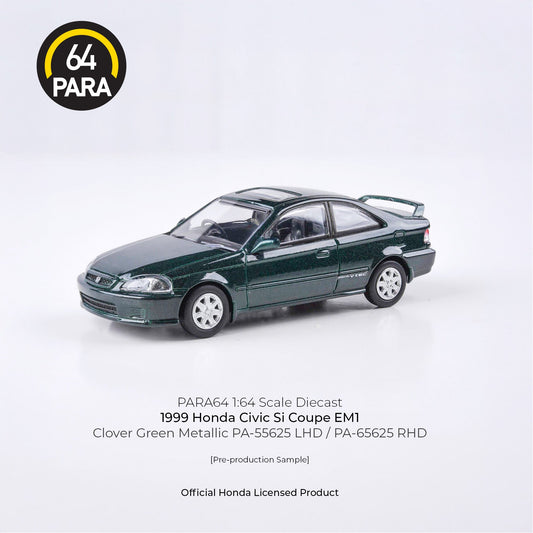 Honda Civic Si Coupe EM1 1999 1:64 Scale Diecast Collectible