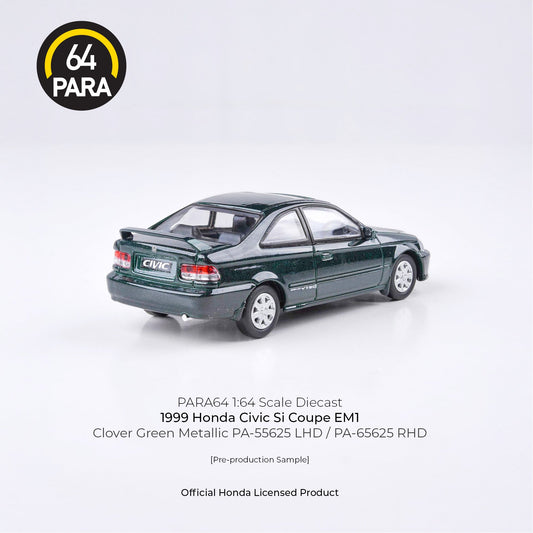 Honda Civic Si Coupe EM1 1999, 1:64 Scale (Green)