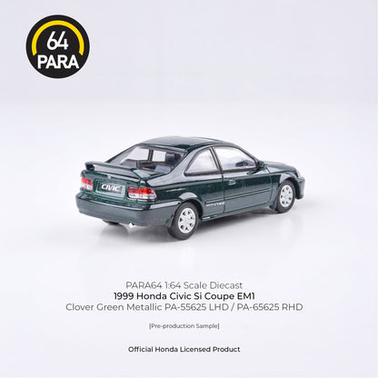 Honda Civic Si Coupe EM1 1999 1:64 Scale Diecast Collectible