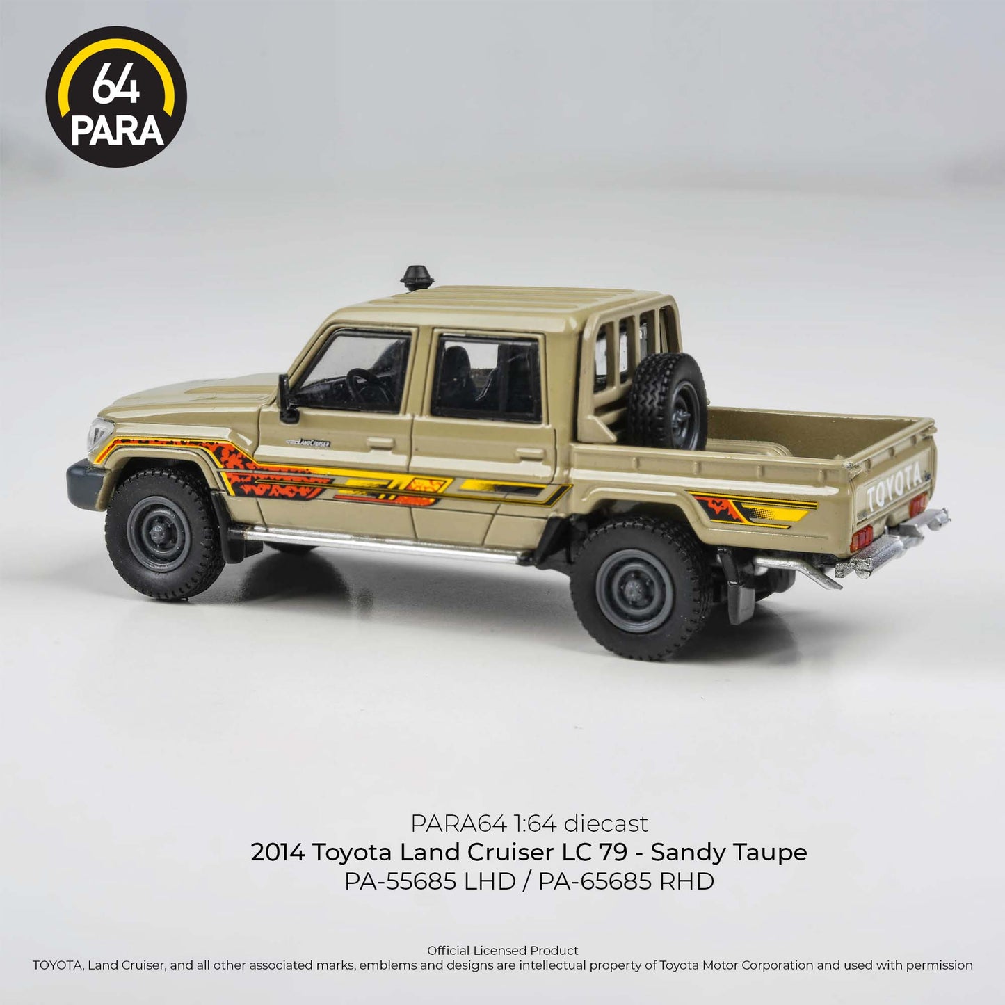 Toyota Land Cruiser 79 LHD 2014 1:64 Scale Diecast Collectible